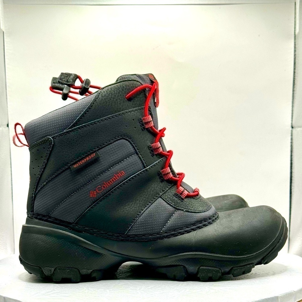 EUC Columbia Rope Tow Black Leather Waterproof Winter Boots Women’s‎ Sise…